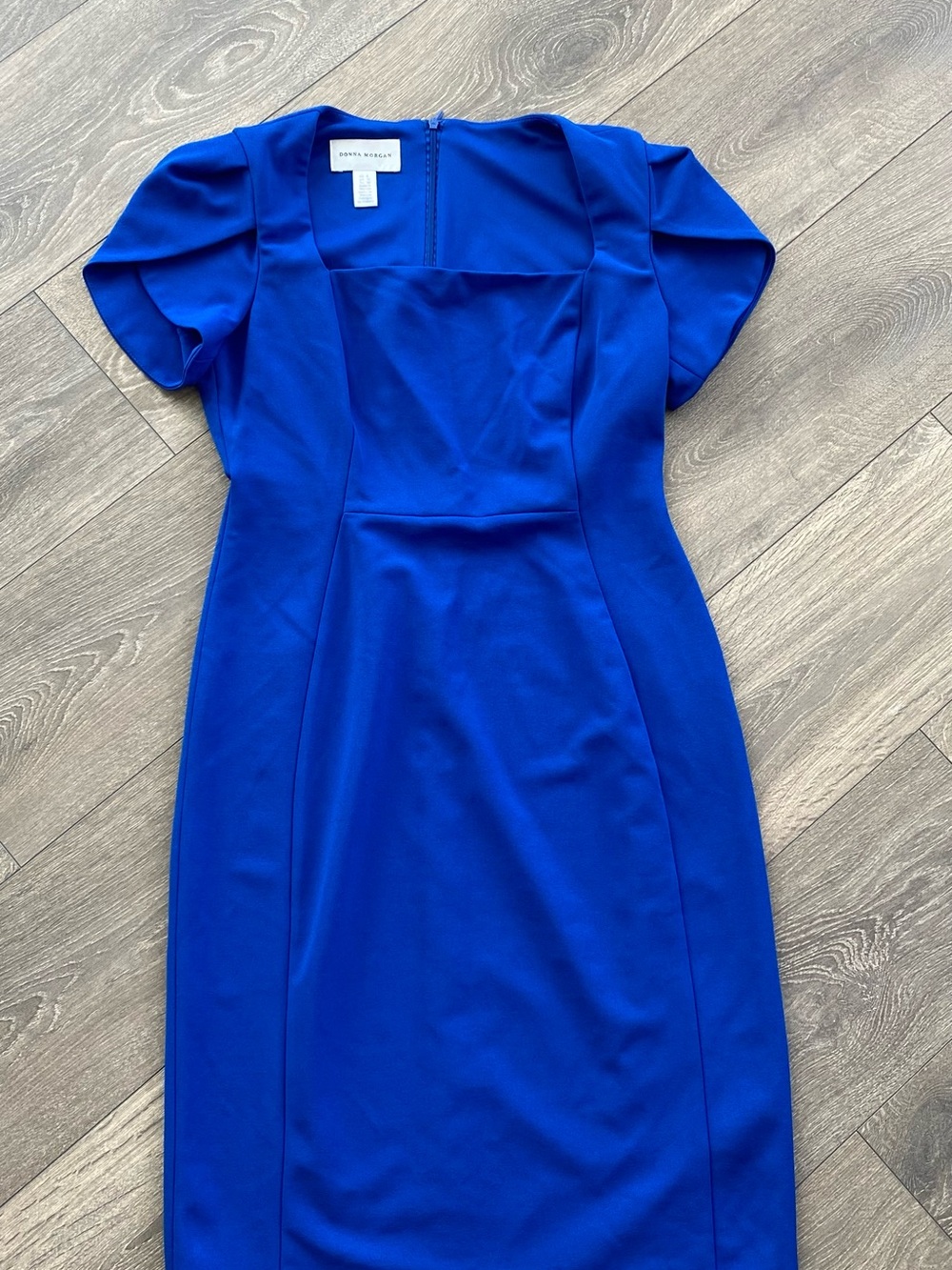 Donna Morgan Royal Blue Midi Sheath Dress